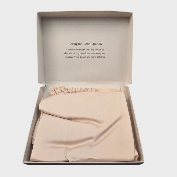 Ettitude Sateen Shorts Oat Silky Bamboo Elastic Waist Quiet Luxury Flowy NWB - Picture 4 of 10